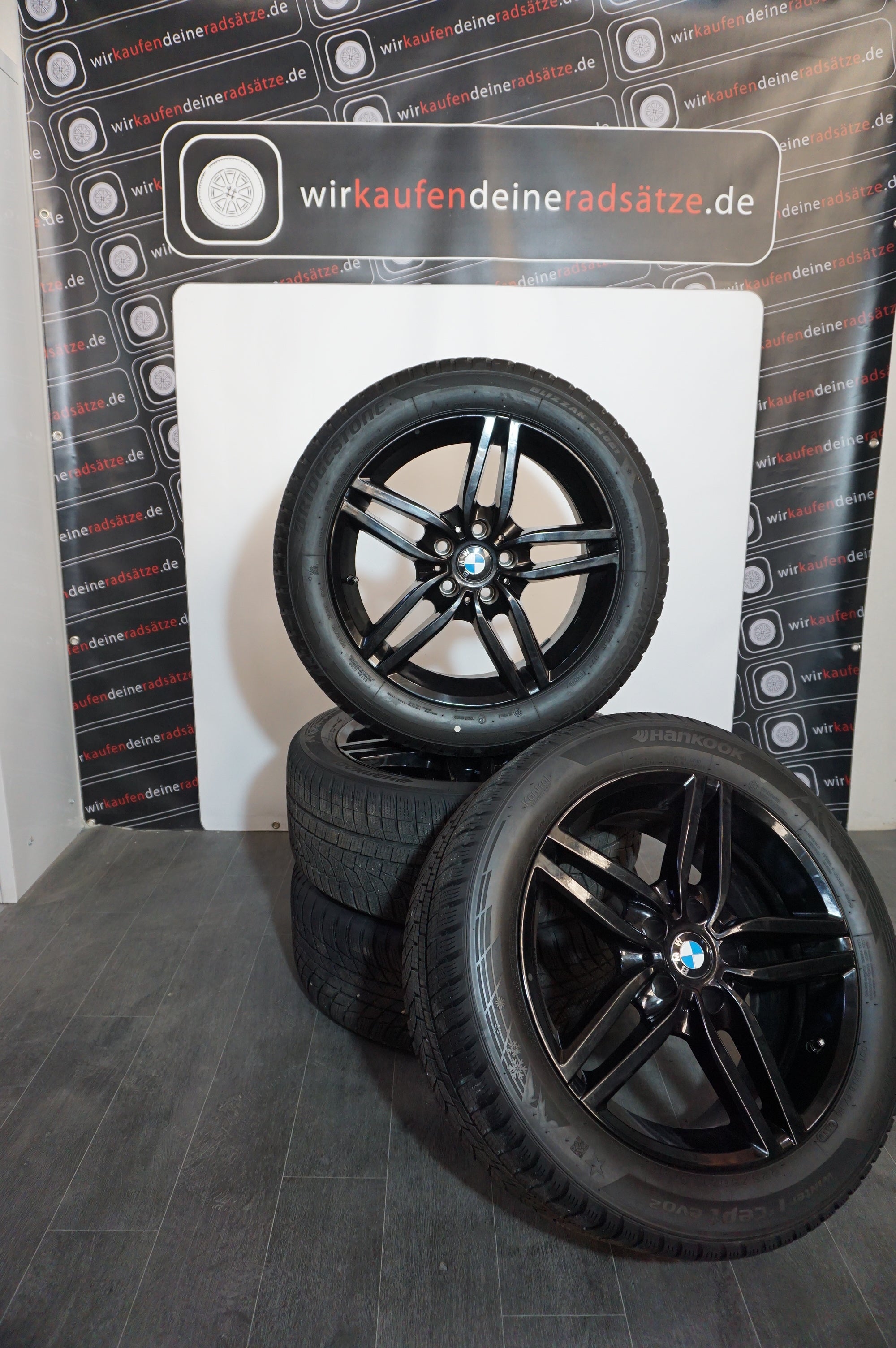 4 BMW Winterreifen mit Alufelgen factory 225/50 R17 für 4er oder 3er